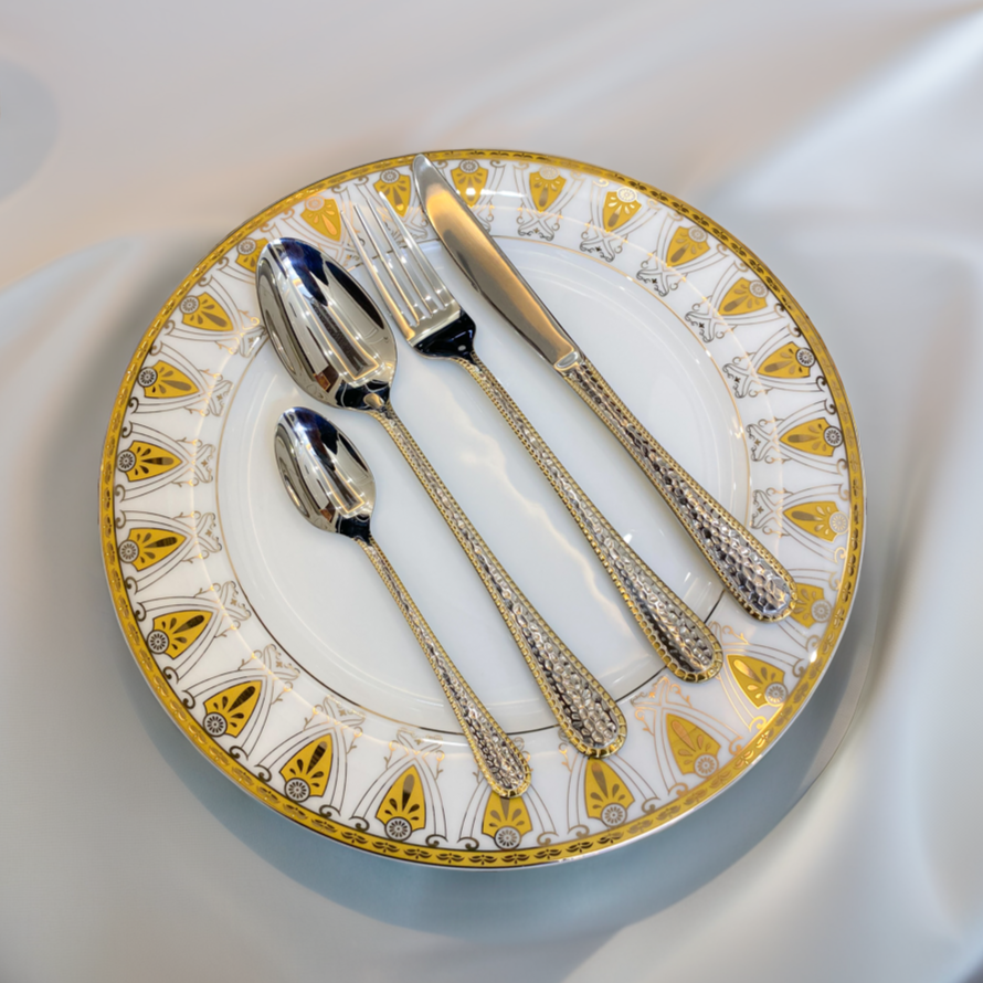 Classic 24-Piece Stainless Steel Silverware Set – Perfect for Everyday Meals & Events