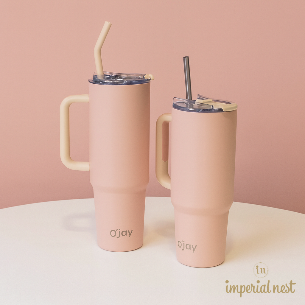 O'jay Stainless Steel Tumbler – 40oz & 50oz | Leak-Proof, Vacuum Insulated