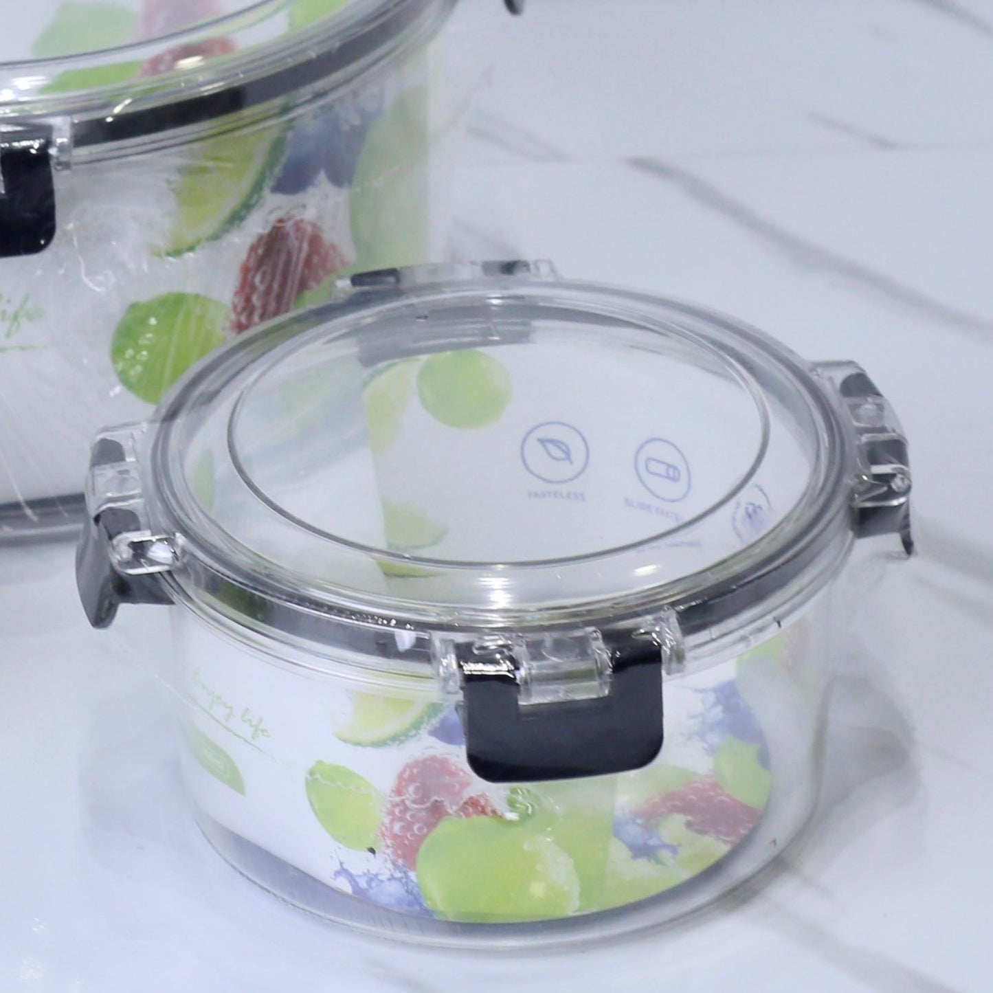 Premium Round Airtight Plastic Storage Containers Set