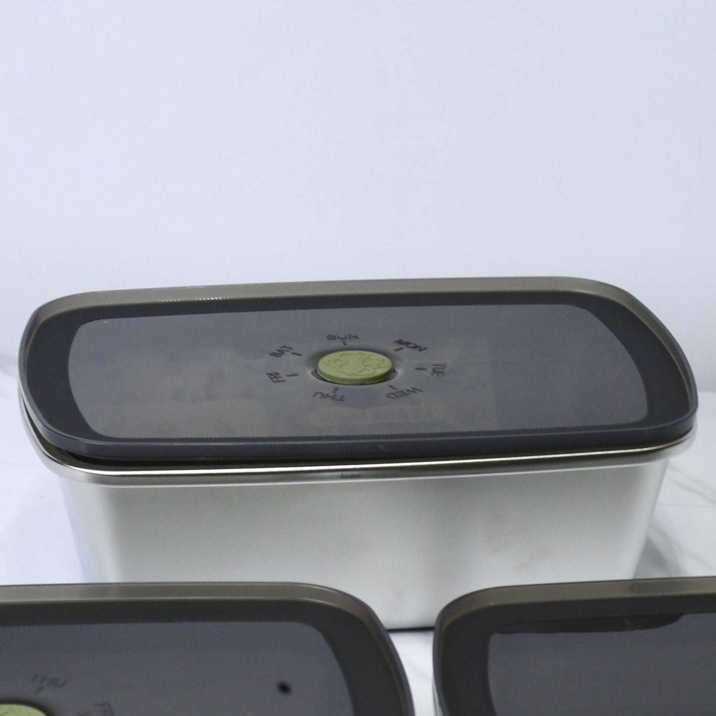 3-Piece Stainless Steel 304 Airtight Storage Boxes (1000ML, 1200ML, 1600ML)