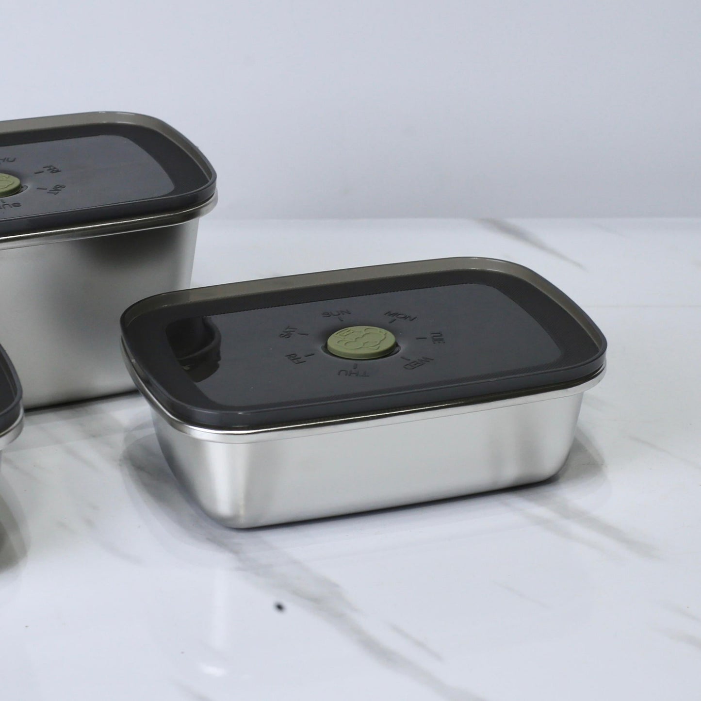 4-Piece Stainless Steel 304 Airtight Storage Containers (500ML, 650ML, 750ML, 1000ML)