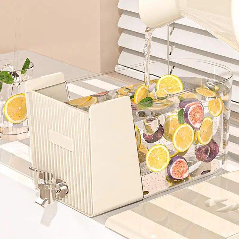 Fridge Beverage Dispenser with Tap | Space-Saving Water & Juice Storage Container