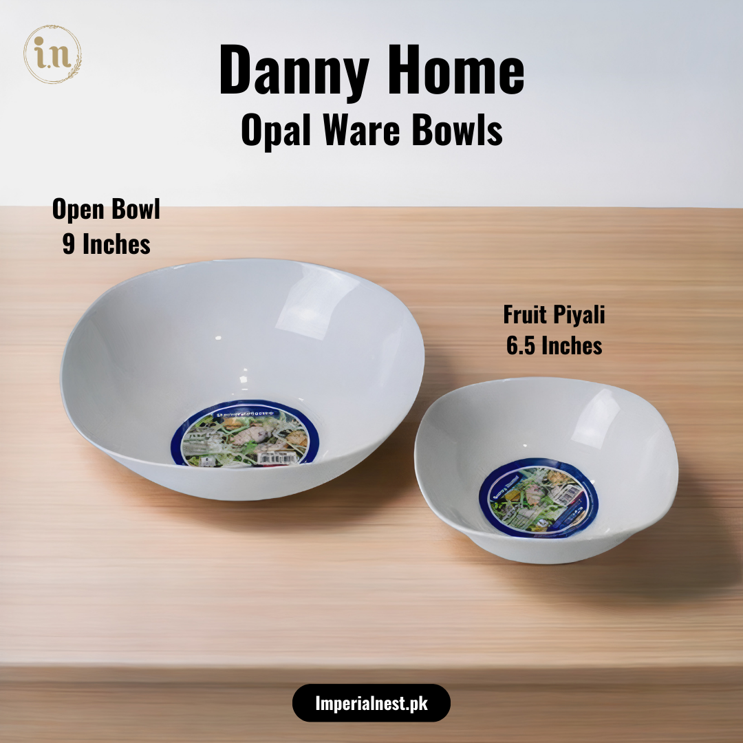 Danny Home Opal Ware Bowls | Square Shape Marble Bowls | Dishwasher Safe | Microwave Safe