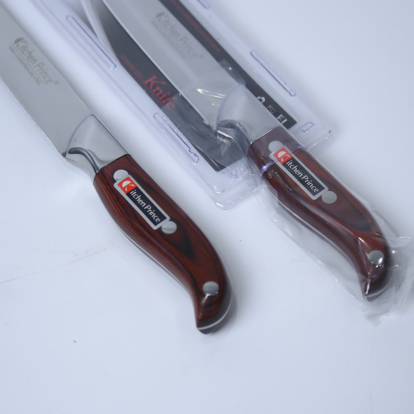 Premium Stainless Steel Utility Knife With Wooden Handle - Single Piece