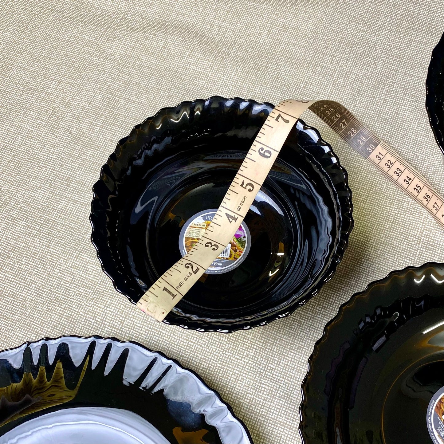 Danny Home Opal Ware Bowls | Kingri Shape Marble Bowls | Dishwasher Safe | Microwave Safe