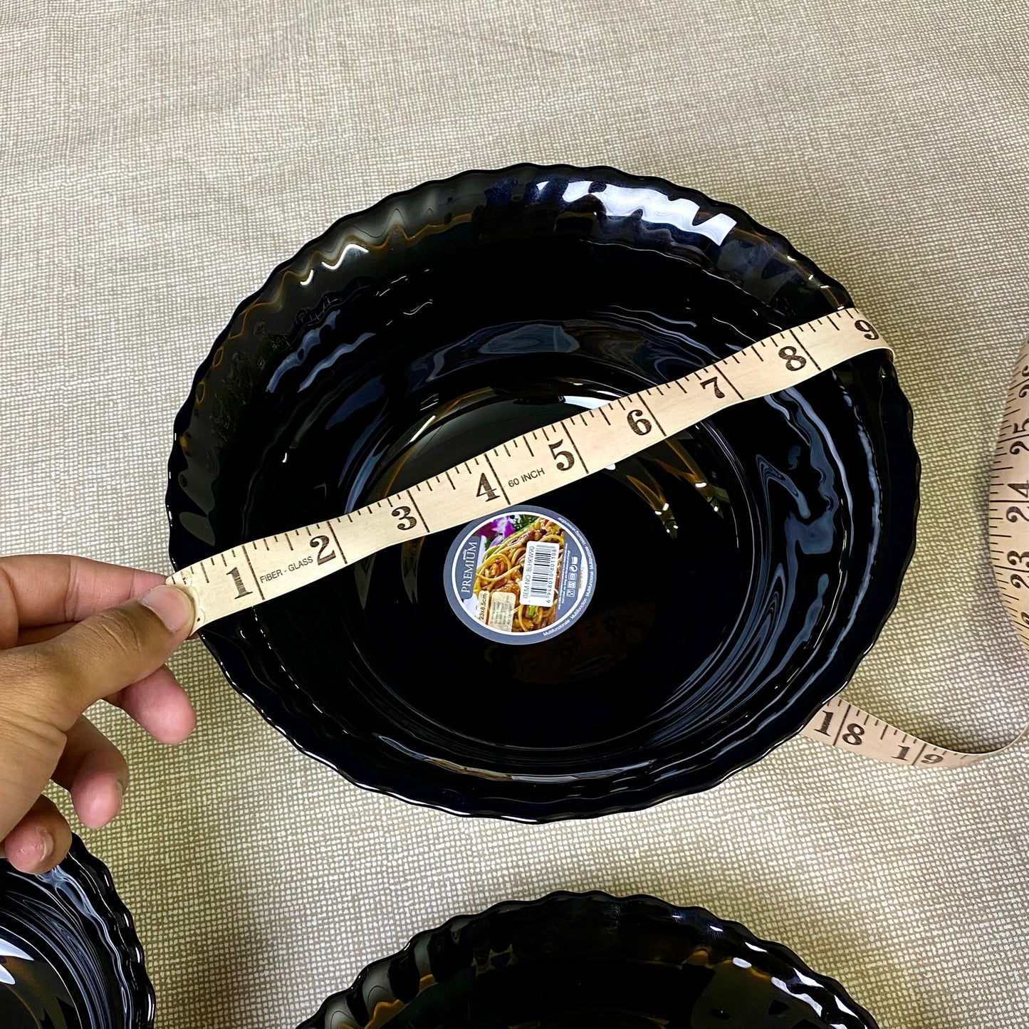 Danny Home Opal Ware Bowls | Kingri Shape Marble Bowls | Dishwasher Safe | Microwave Safe
