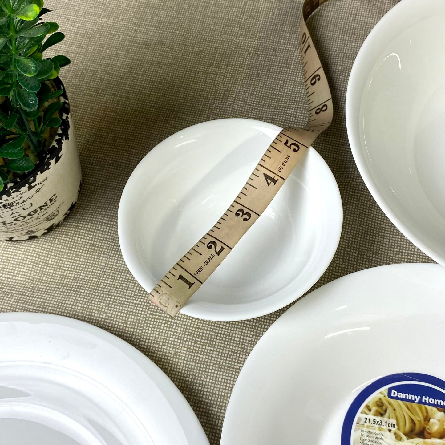 Danny Home Opal Ware Bowls | Round Shape Marble Bowls | Dishwasher Safe | Microwave Safe