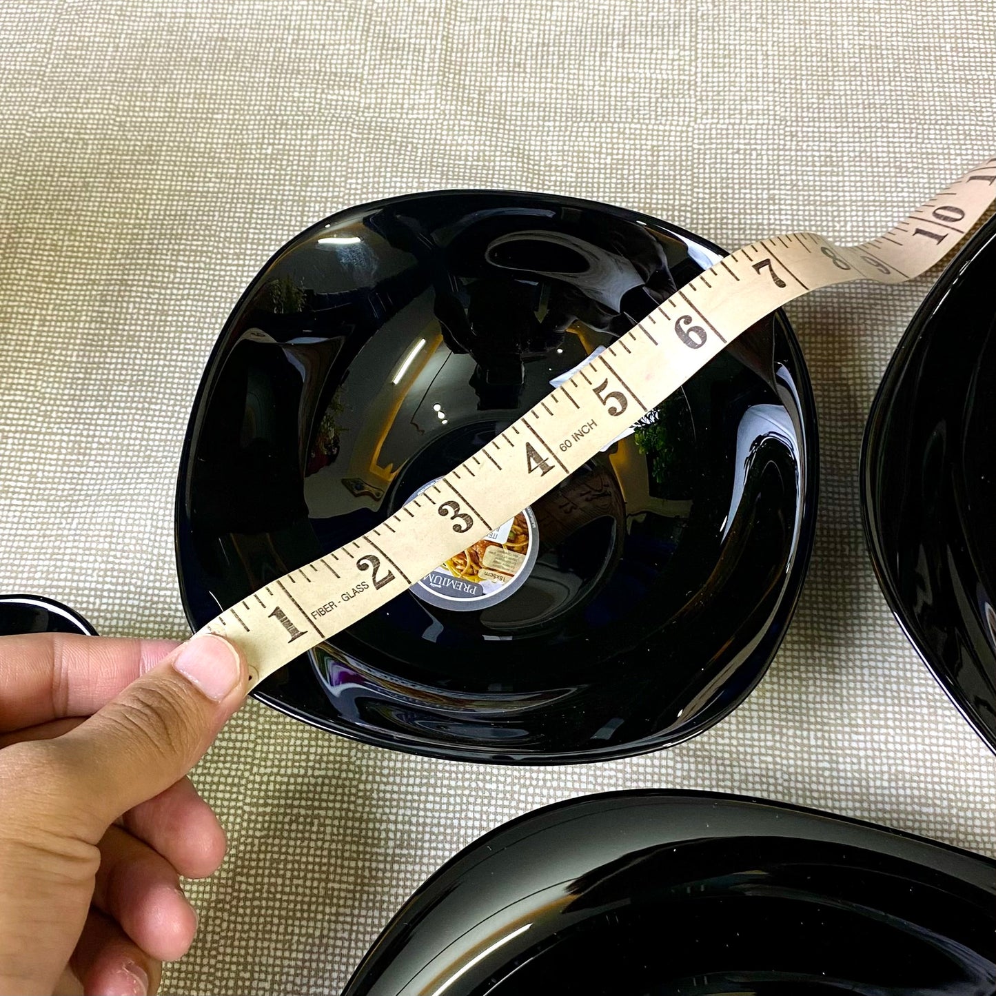 Danny Home Opal Ware Bowls | Square Shape Marble Bowls | Dishwasher Safe | Microwave Safe
