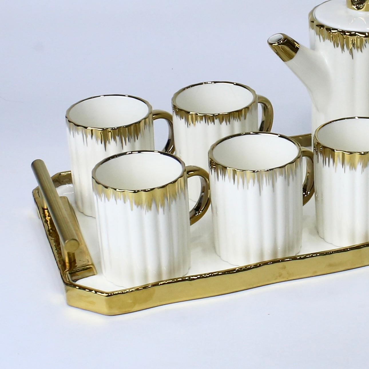 Royal Gold Elegant Coffee Set - 8 pcs set