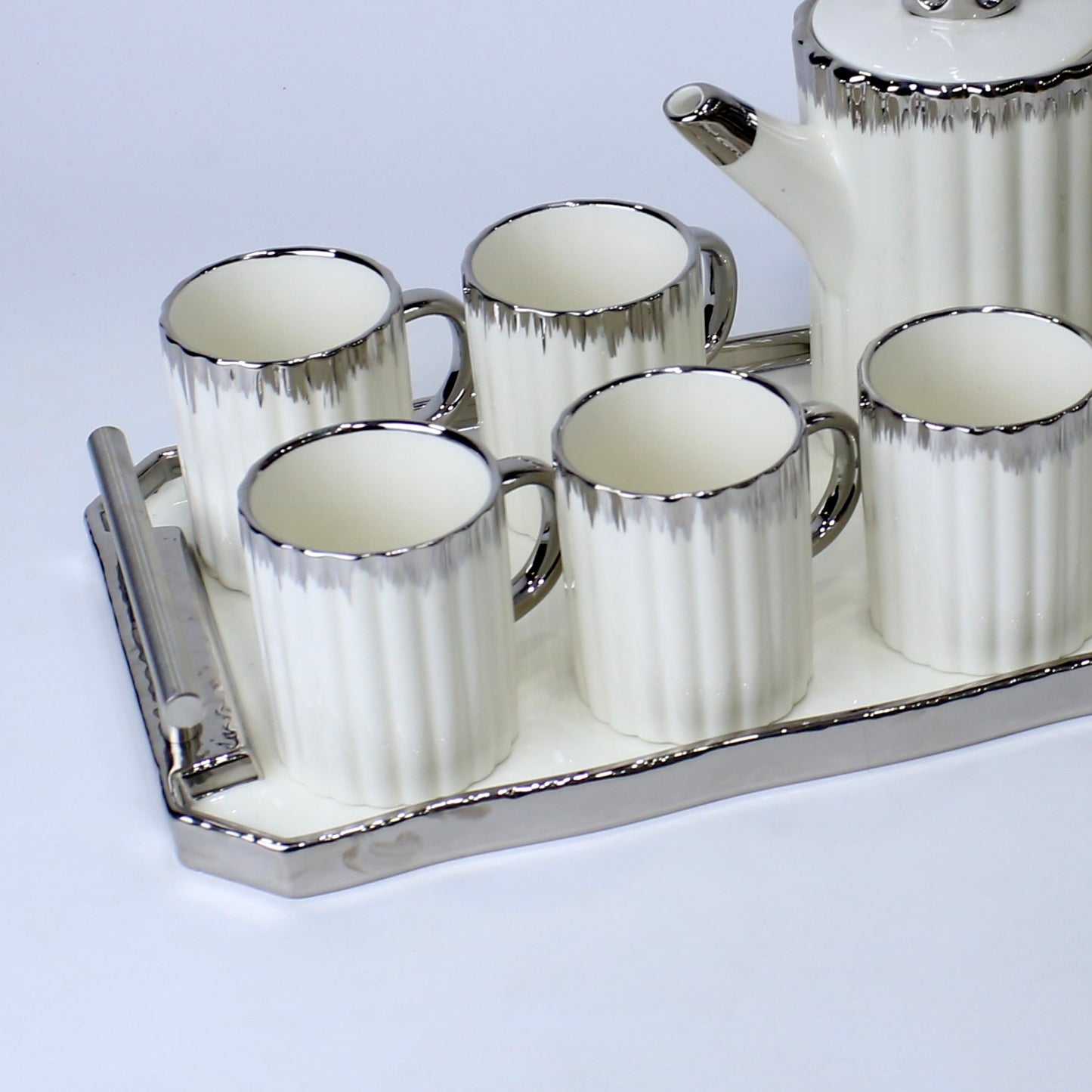 Royal Silver Elegant Coffee Set - 8 pcs set