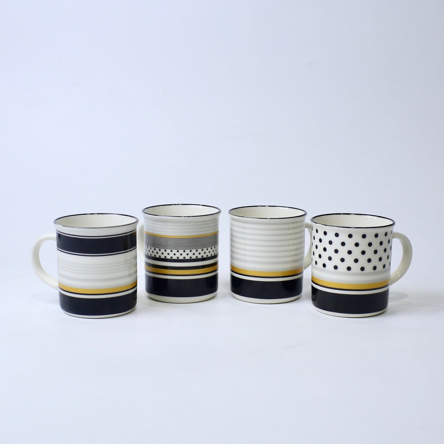 Modern Black & Gold Ceramic Mugs – Multiple Patterns | Imperial Nest