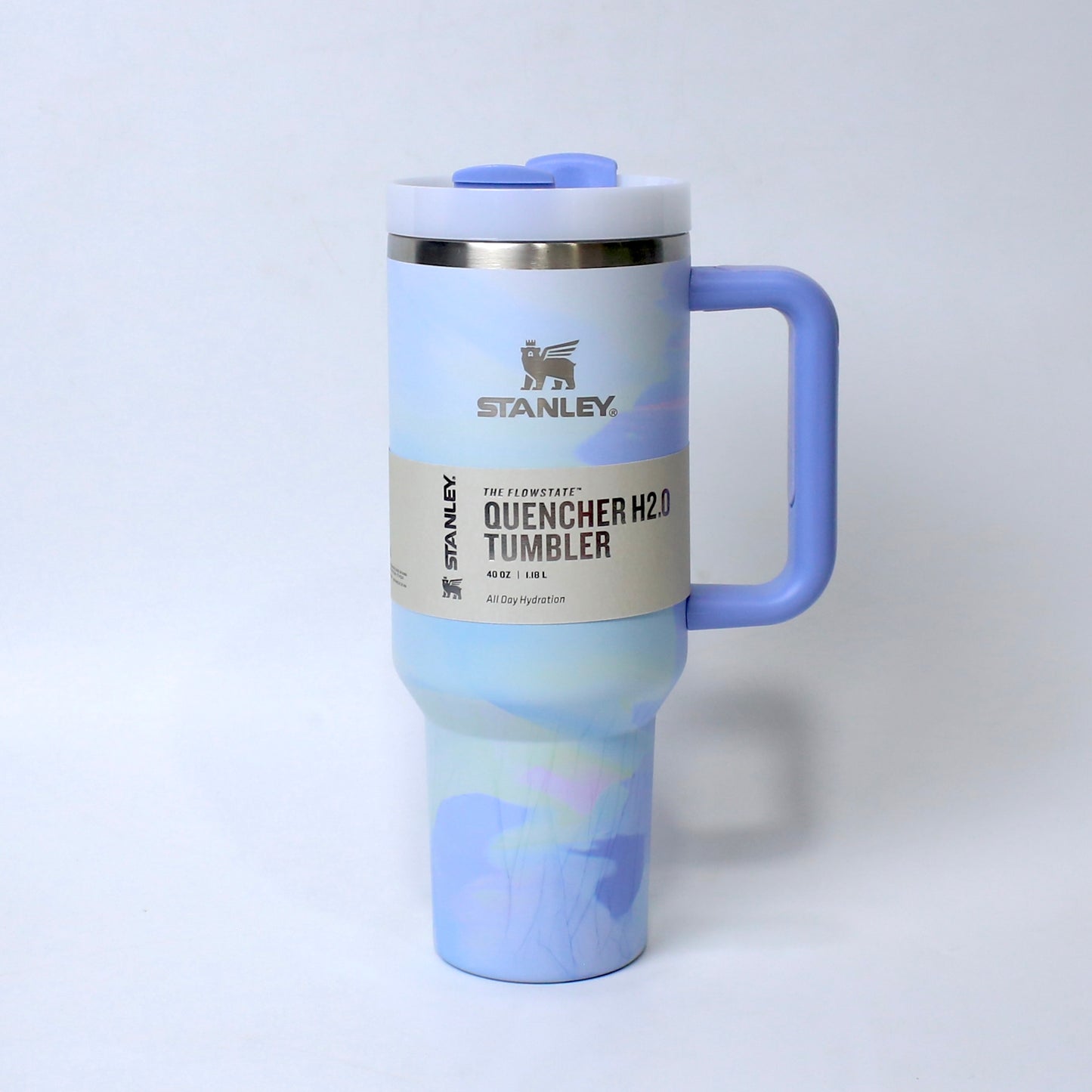 Stanley Quencher H2.0 Tumbler โ 40oz Blue Marble | Leakproof, Stylish & Durable