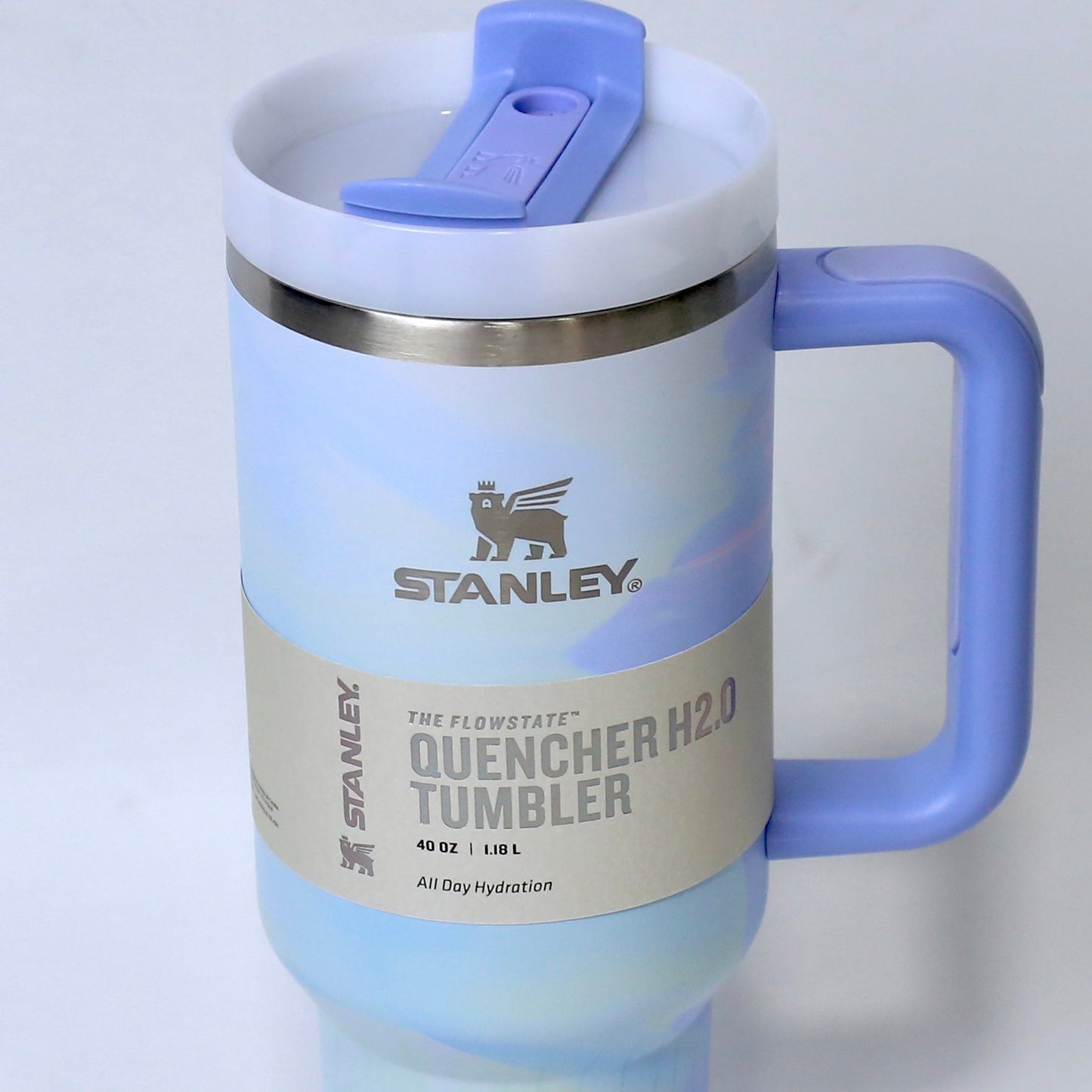 Stanley Quencher H2.0 Tumbler – 40oz Blue Marble | Leakproof, Stylish & Durable