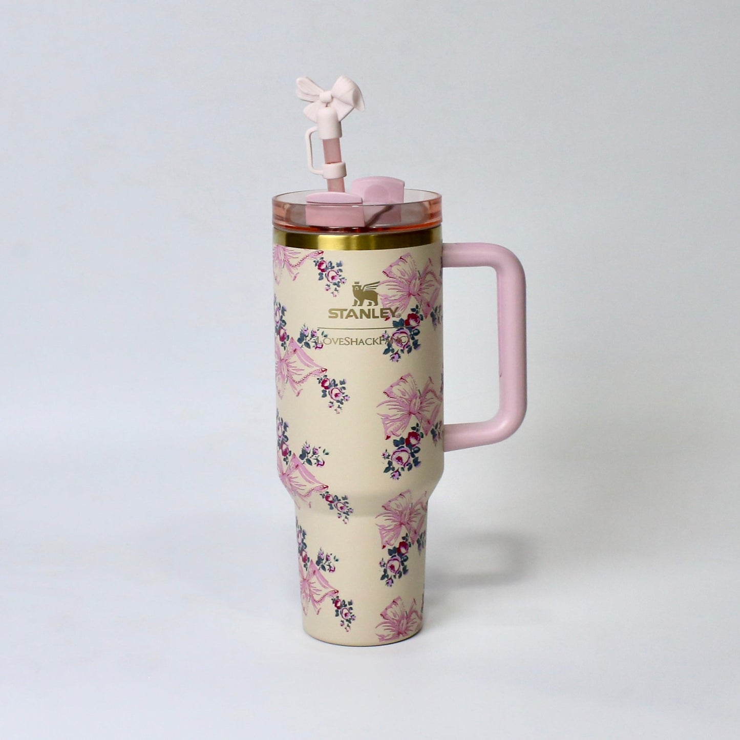 Golden Petal 40oz Floral Stainless Steel Stanley Tumbler | Gift Box Included – Imperial Nest