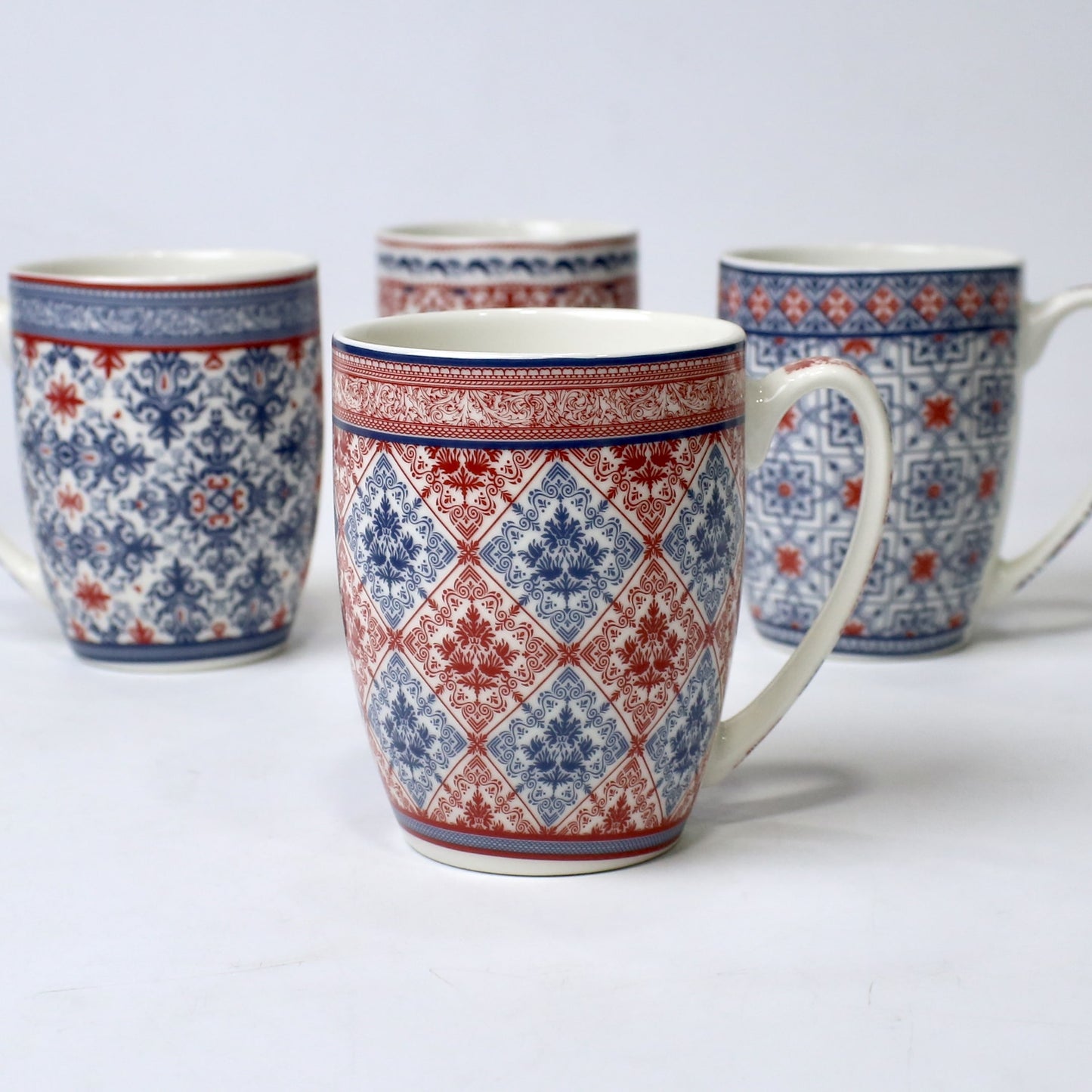 Vintage Pattern Ceramic Mugs – Ethnic Print | Imperial Nest