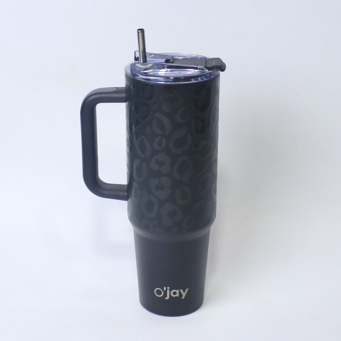 O’jay Midnight Panther Tumbler – 40oz & 50oz | Leak-Proof, Vacuum Insulated Mug