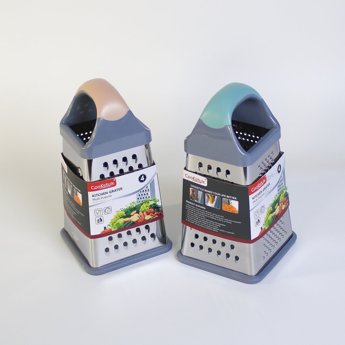 Pyramid Shape Multi-Function Stainless Steel Kitchen Grater