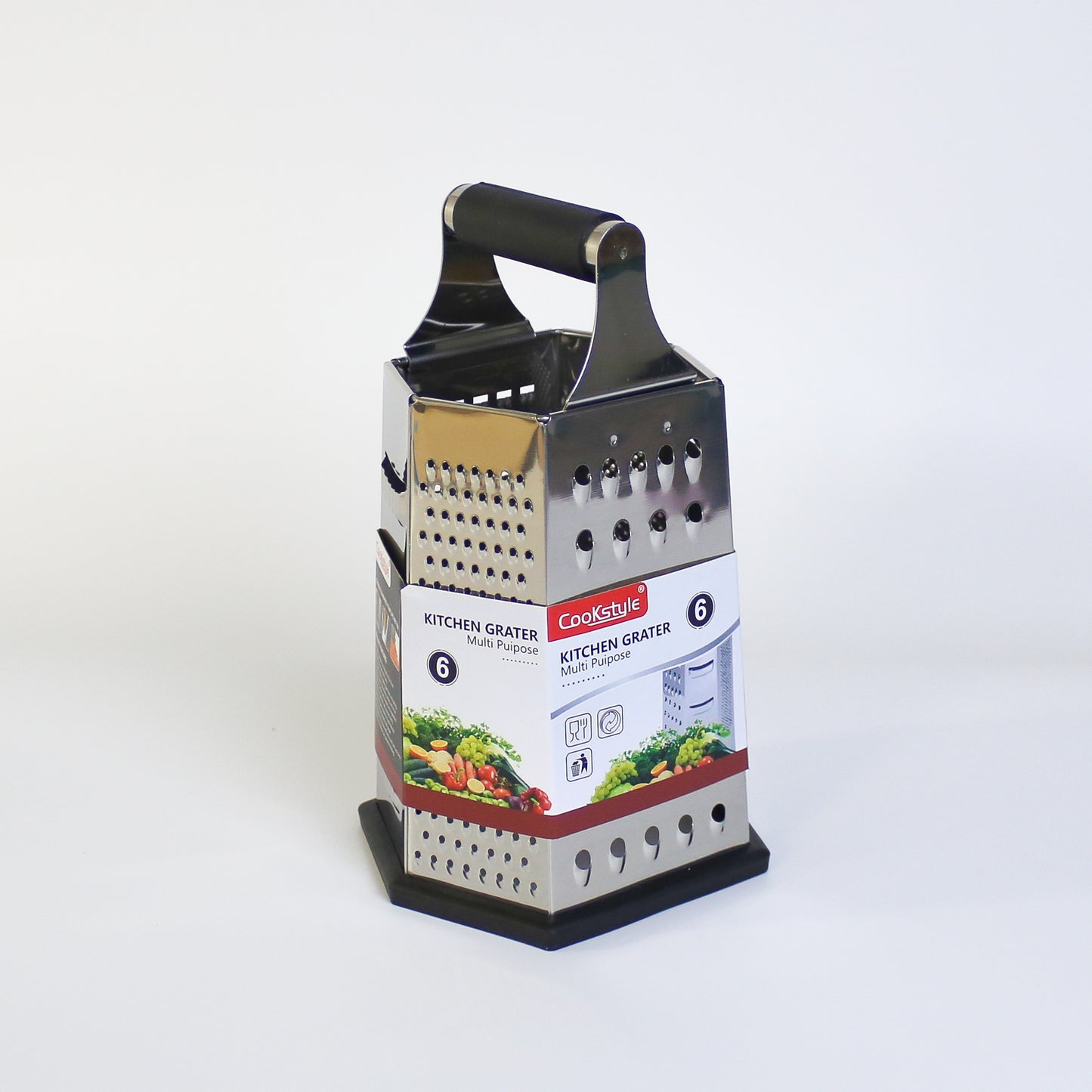 Multi-Purpose 6-Surface Stainless Steel Kitchen Grater