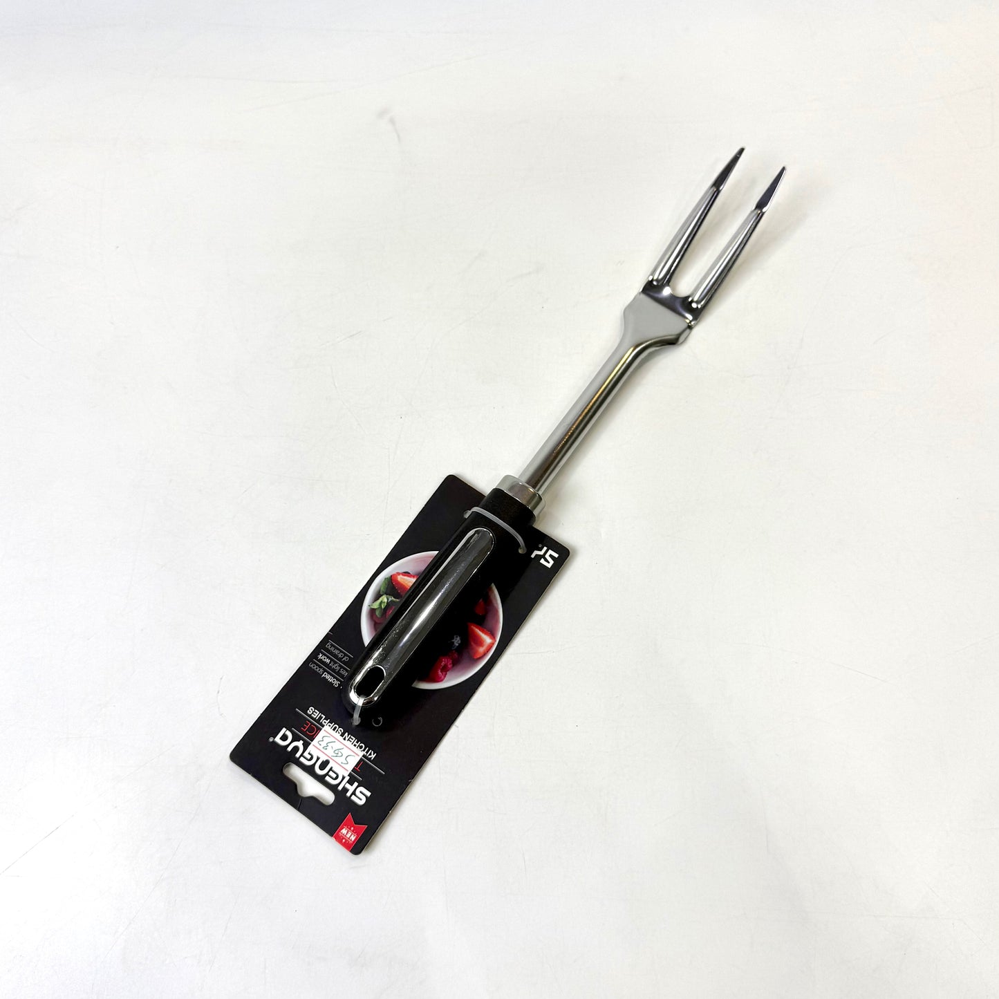 Premium Stainless Steel Carving Fork - Professional Meat Holding Tool