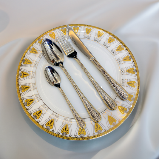 Classic 24-Piece Stainless Steel Silverware Set – Perfect for Everyday Meals & Events