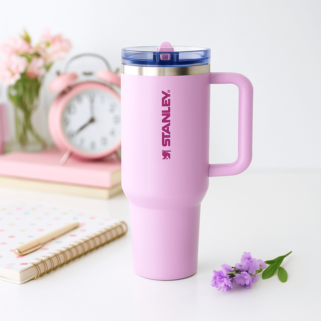 Berry Bloom 40oz Stainless Steel Stanley Tumbler | Hot & Cold Travel Mug – Imperial Nest