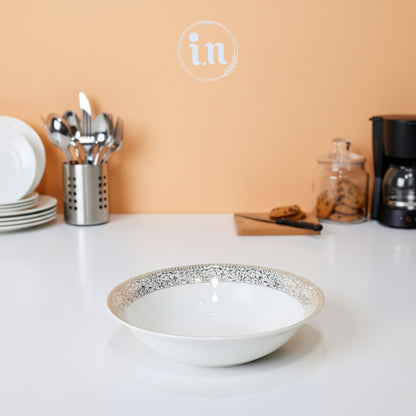 Porcelain Bone China Serving Bowl – 9 Inch | Elegant Dinnerware