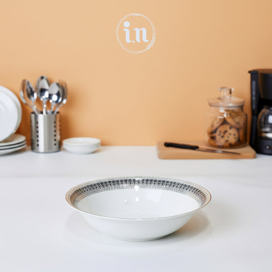 Porcelain Bone China Serving Bowl – 9 Inch | Elegant Dinnerware