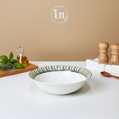 Porcelain Bone China Serving Bowl – 9 Inch | Elegant Dinnerware