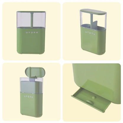 Wall Mounted Cutlery Organizer with Drainage | Dustproof Spoon, Fork & Chopsticks Storage Box