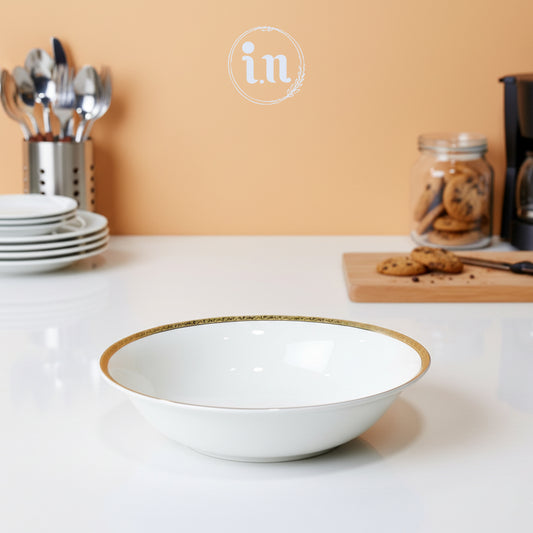 Porcelain Bone China Serving Bowl – 9 Inch | Elegant Dinnerware