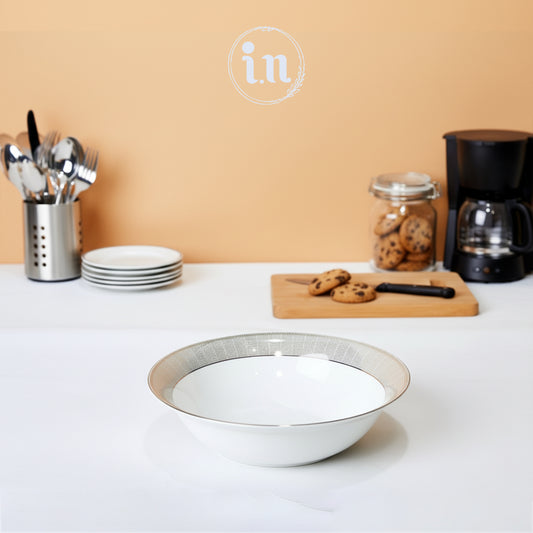 Porcelain Bone China Serving Bowl – 9 Inch | Elegant Dinnerware