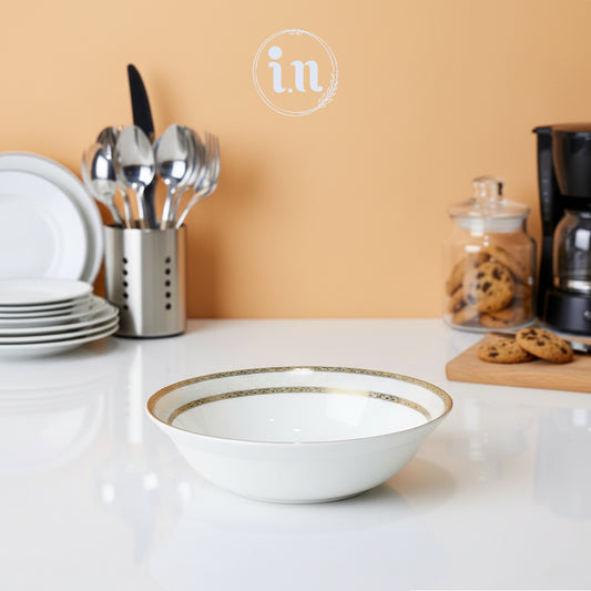 Porcelain Bone China Serving Bowl – 9 Inch | Elegant Dinnerware
