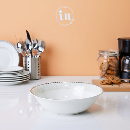 Porcelain Bone China Serving Bowl – 9 Inch | Elegant Dinnerware