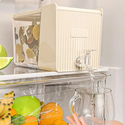 Fridge Beverage Dispenser with Tap | Space-Saving Water & Juice Storage Container