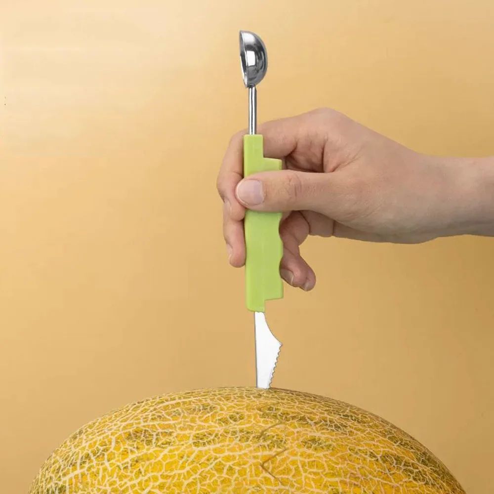 Fruit Carving & Melon Baller Tool Set | Decorative Fruit Scooper and Pulp Remover for Melon & Dragon Fruit