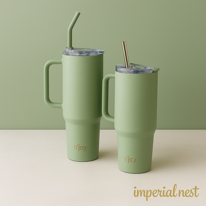 O’jay Sage Green Tumbler – 40oz & 50oz | Leak-Proof Stainless Steel