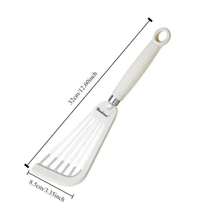 Heat-Resistant Slotted Spatula | Food-Grade Stainless Steel Turner with Non-Slip Handle