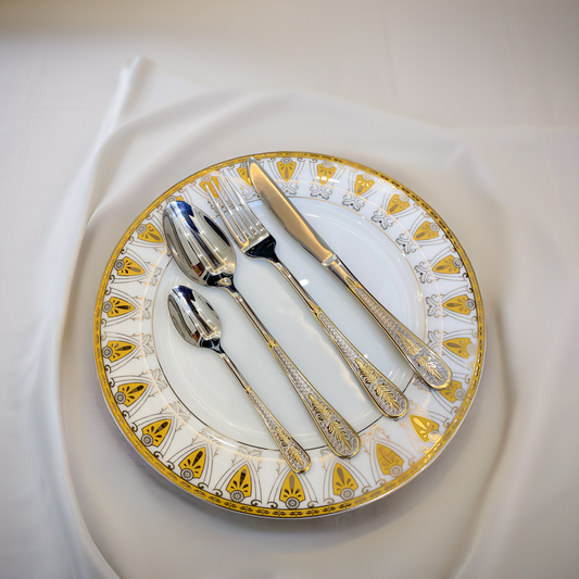 Luxury 24-Piece Stainless Steel Flatware Set – Includes Teaspoons, Forks, Butterknives