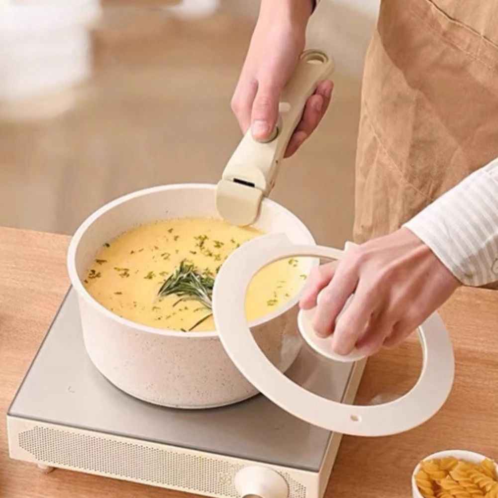 Detachable Anti-Scalding Pan Handle | Heat-Resistant Removable Grip for Pots & Frying Pans