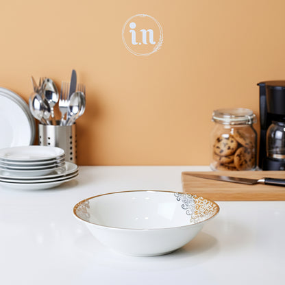 Porcelain Bone China Serving Bowl – 9 Inch | Elegant Dinnerware