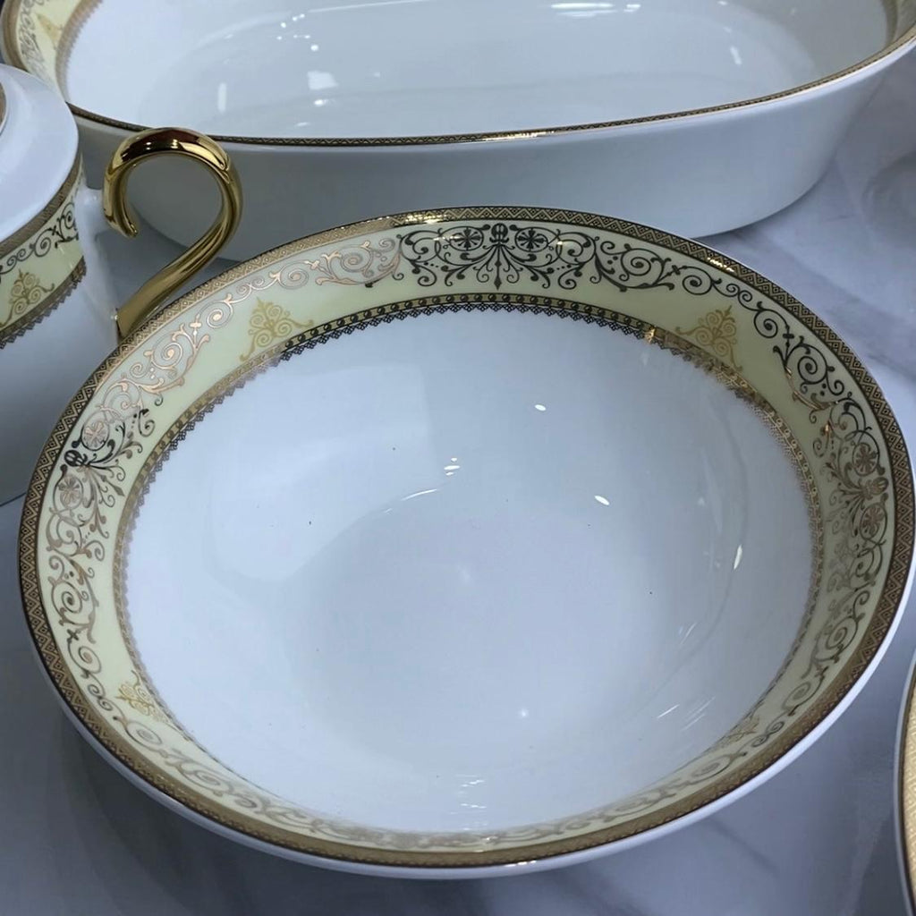 Luxury 61-Piece Bone China Dinner Set - Elegant Tableware for Special Occasions