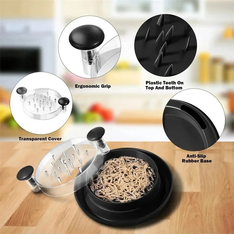 Manual Chicken Shredder Tool | Quick Meat Shredder for Chicken, Beef & Pulled Sandwich Filling