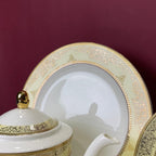 Luxury 61-Piece Bone China Dinner Set - Elegant Tableware for Special Occasions