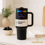 Cosmic Black 40oz Stainless Steel Stanley Tumbler | Hot & Cold Travel Mug – Imperial Nest