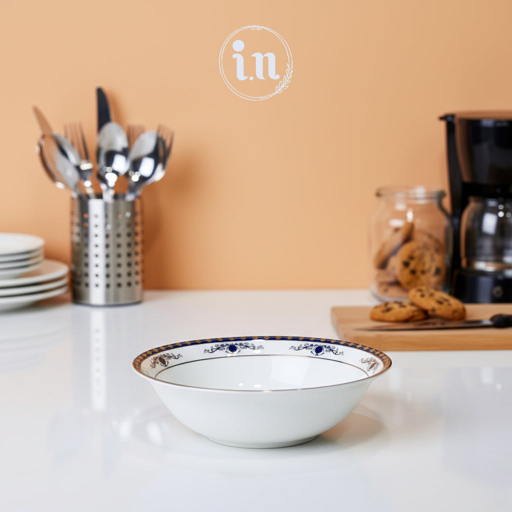 Porcelain Bone China Serving Bowl – 9 Inch | Elegant Dinnerware