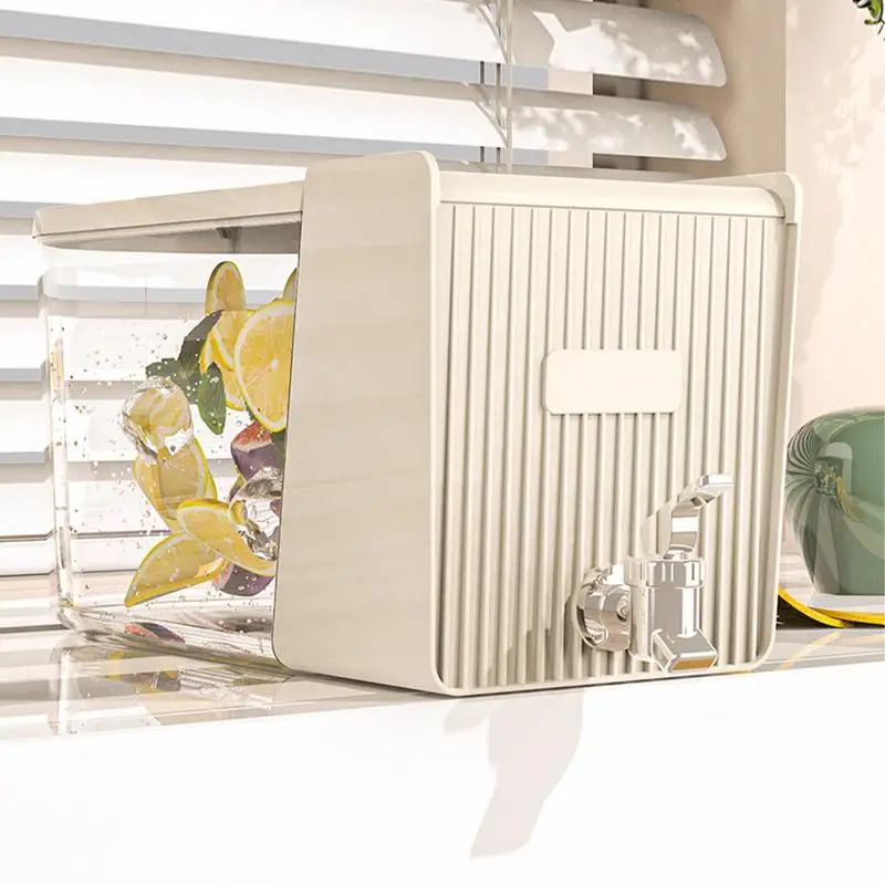 Fridge Beverage Dispenser with Tap | Space-Saving Water & Juice Storage Container