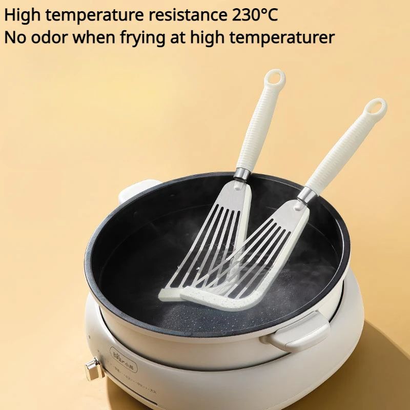 Heat-Resistant Slotted Spatula | Food-Grade Stainless Steel Turner with Non-Slip Handle