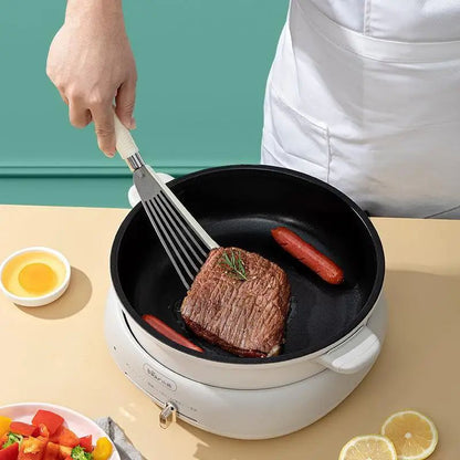 Heat-Resistant Slotted Spatula | Food-Grade Stainless Steel Turner with Non-Slip Handle