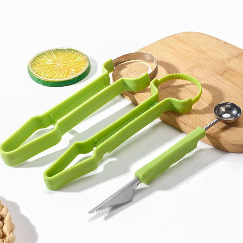 Fruit Carving & Melon Baller Tool Set | Decorative Fruit Scooper and Pulp Remover for Melon & Dragon Fruit