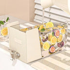 Fridge Beverage Dispenser with Tap | Space-Saving Water & Juice Storage Container
